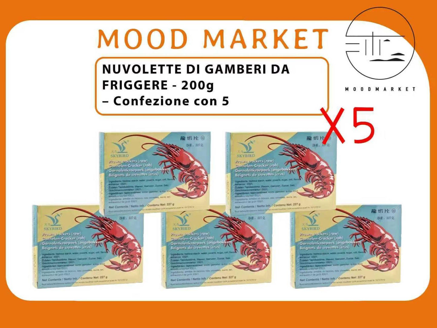 NUVOLE DI DRAGO DA FRIGGERE - 5x200G