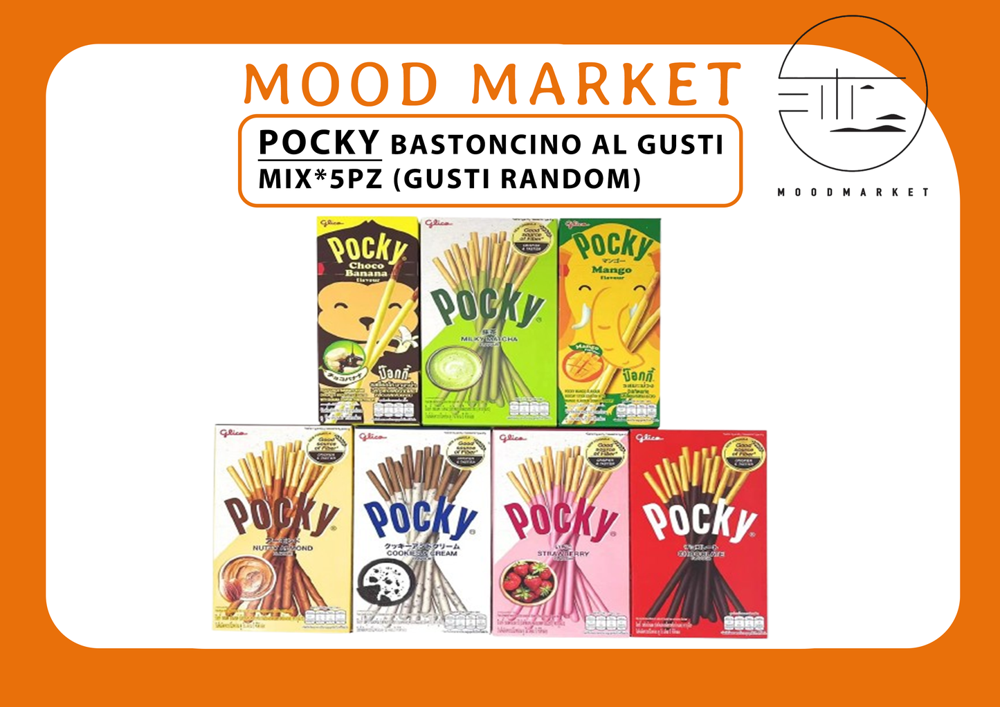 POCKY - BASTONCINO AL GUSTI MIX*5PZ (GUSTI RANDOM)