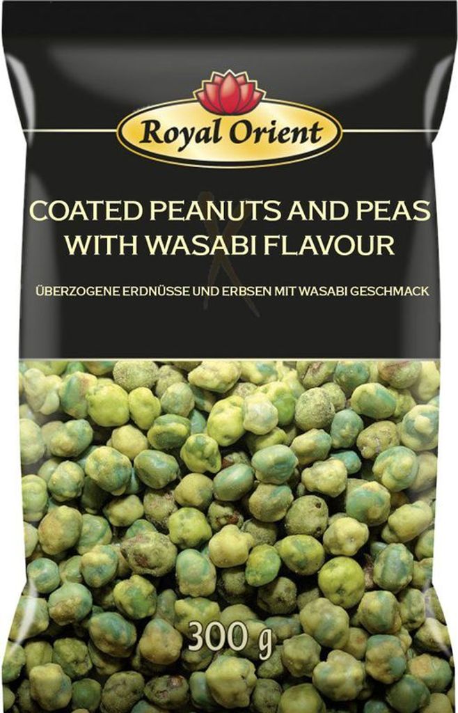 ROYAL ORIENT – PISELLI E ARACHIDI TOSTATI AL GUSTO DI WASABI - 300G