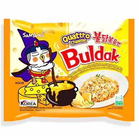 SAMYANG - ramen buldak hot chicken 4xformaggio - 5x145g(725g)