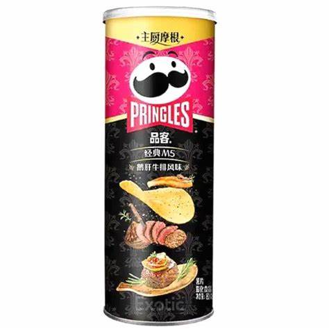PRINGLES - chips al gusto di foie gras e bistecca di manzo - 80g