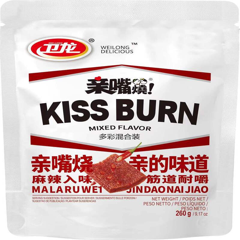 WEILONG - kiss burn snack a fette ai gusti mix - 260g