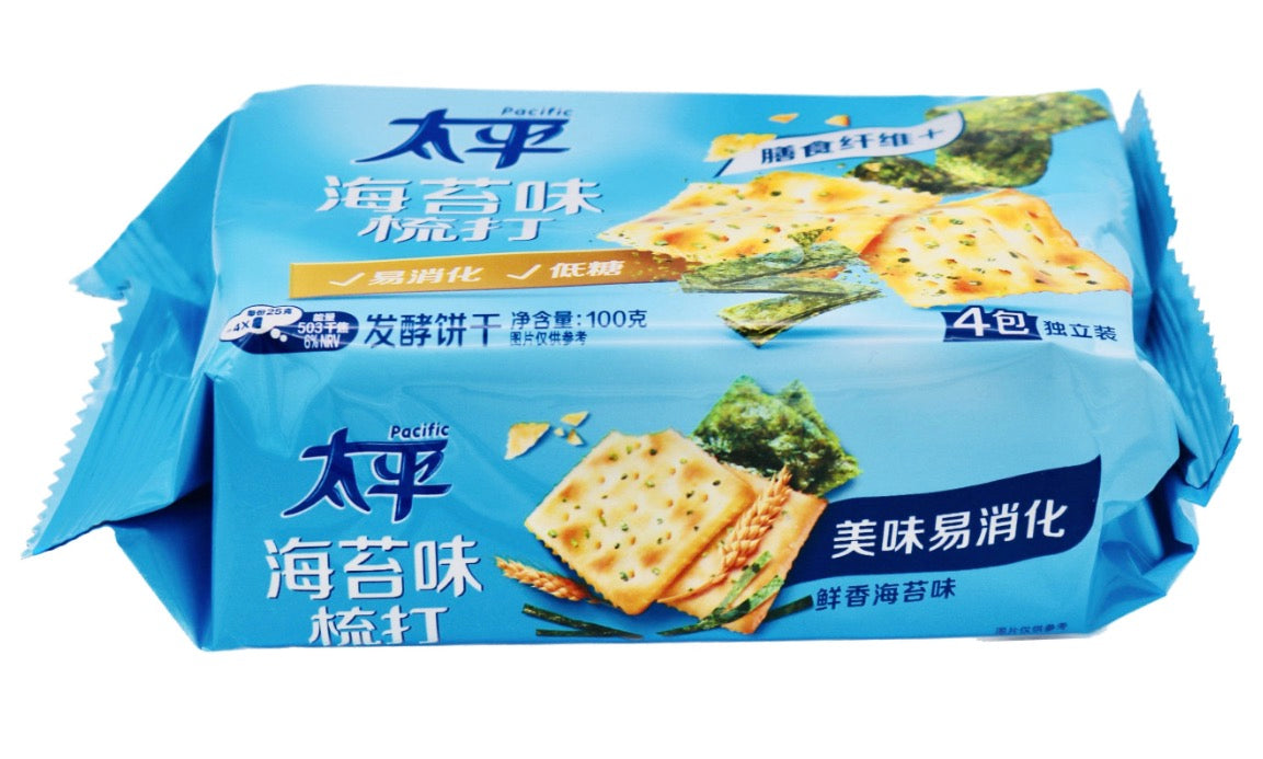 CRACKER CON ALGHE 100 G