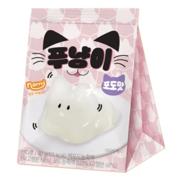 GELATINA A FORMA DI GATTO – NORRI – GUSTO UVA – 90G