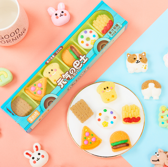 CARAMELLE GOMMOSE MISTE A FORME DI CIBO 100G