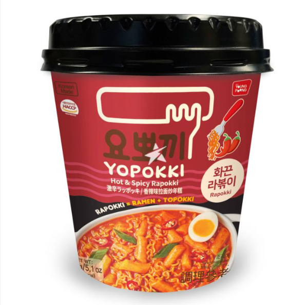 YOPOKKI GNOCCHI DI RISO CON RAMEN AL GUSTO HOT&SPICY RABOKKI IN CUP 145G