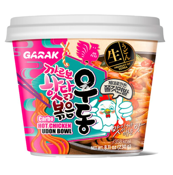 UDON AL GUSTO DI HOT CHICKEN CARBONARA COREANI - BOWL DA 230 G
