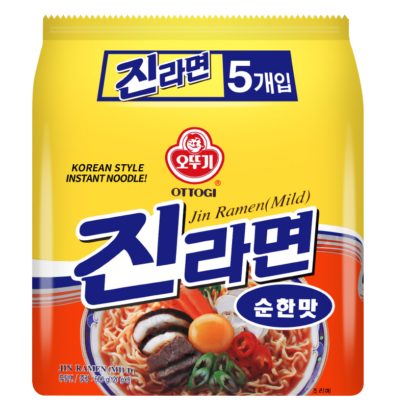 RAMEN INSTANTANEO CLASSICO COREANO 120g*5