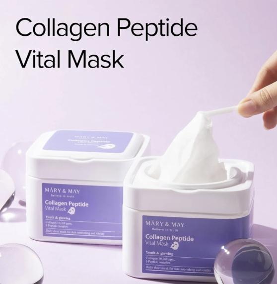 MARY & MAY COLLAGEN AND PEPTID VITAL MASK 30 MASCHERE 400G