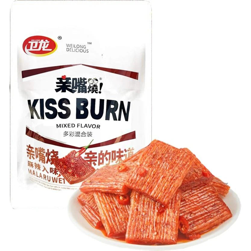 WEILONG - kiss burn snack a fette ai gusti mix - 260g