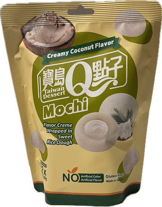 TWQ - mochi senza glutine colorante al gusto di cocco cremoso - 180g