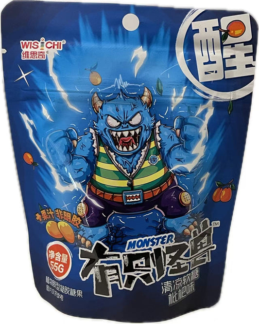 WISICHI - caramelle monster gommose al gusto di nespolo - 55g