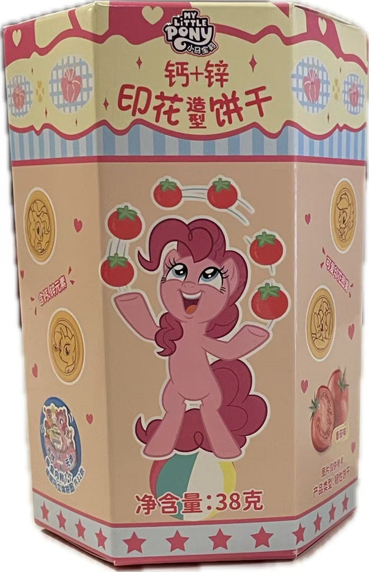 TIANLE - biscotti My Little Pony Pinkie Pie al gusto e ripieno di pomodoro con sorpresa - 38g