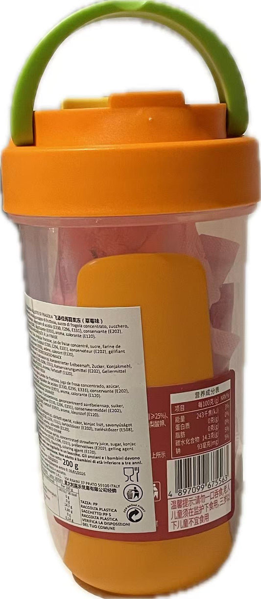 FEITIANJIA - gelatina di konjac in barattolo fruttata al gusto di fragola - 200g