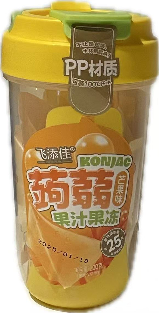FEITIANJIA - gelatina di konjac in barattolo fruttata al gusto di mango - 200g