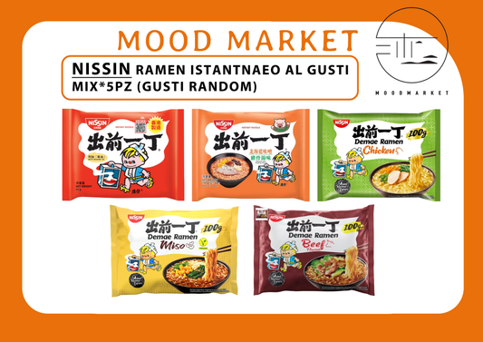 NISSIN RAMEN ISTANTANEO MIX 5PZ – GUSTI RANDOM 5*100G