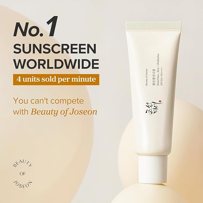 BEAUTY OF JOSEON CREMA SOLARE RELIEF SUN RISO+PROBIOTICI SFP50+ PA++++ 50ML