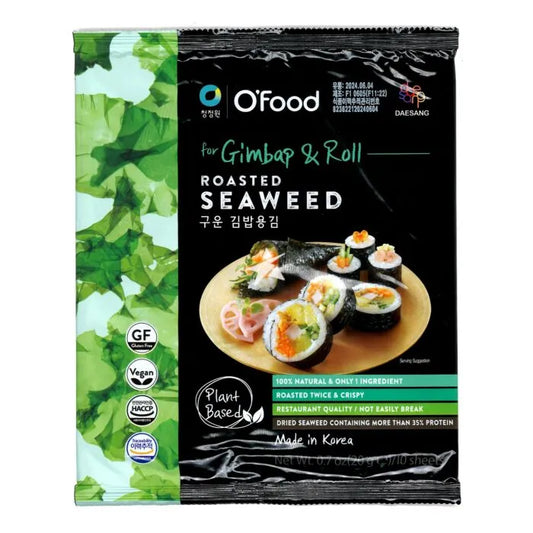ALGA NORI PER SUSHI E GIMBAP COREANO 20 GR, 10 FOGLI