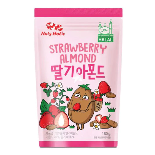 NUTS HOLIC - MANDORLE AL GUSTO DI FRAGOLA - 180 G