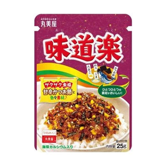 Ajidoraku furikake - condimento giapponese per riso al sesamo e fiocchi di bonito 25g