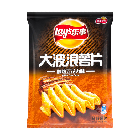 LAYS PATATINE AROMA MAIALE E BBQ 70g