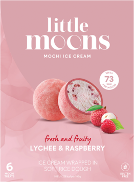 MOCHI GELATO LITCHI E LAMPONE LITTLE MOONS