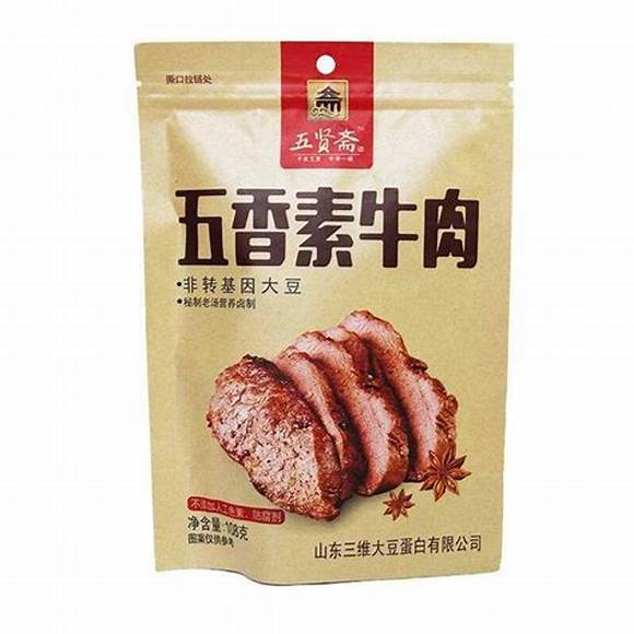 WUXIANZHAI - carne di manzo vegano al gusto di cinque spezie - 108g