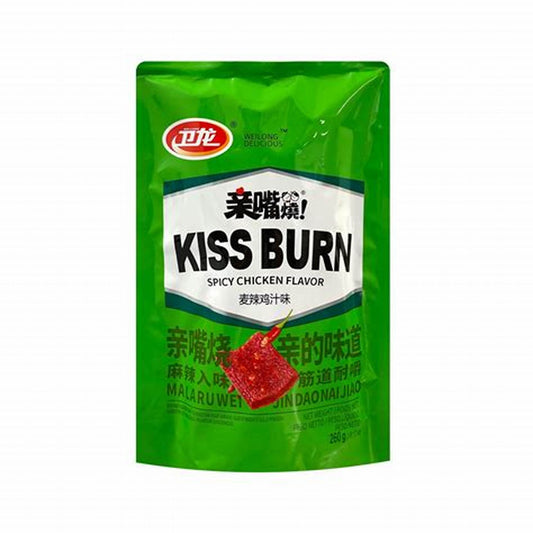 WEILONG - kiss burn snack a fette al gusto di pollo piccante - 260g