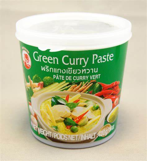 COCK BRAND- pasta di curry verde vegana - 400g