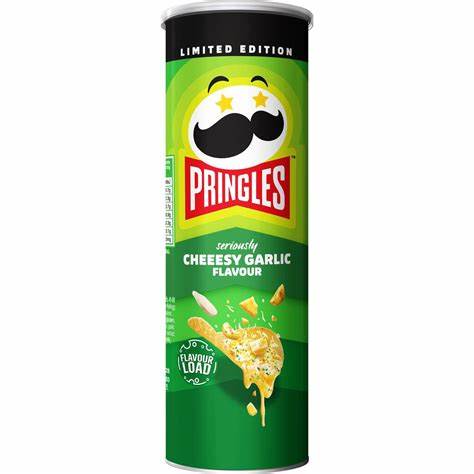 PRINGLES - chips al gusto di aglio e formaggio - 102g
