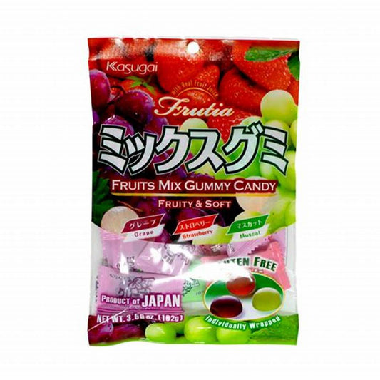 KASUGAI - caramelle gommose al gusto di frutta assortita - 102g