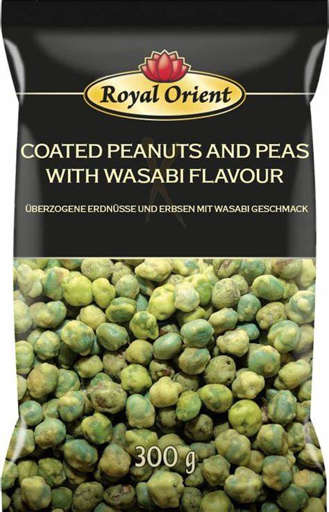 ROYAL ORIENT - piselli e arachidi tostati al gusto di wasabi - 300g