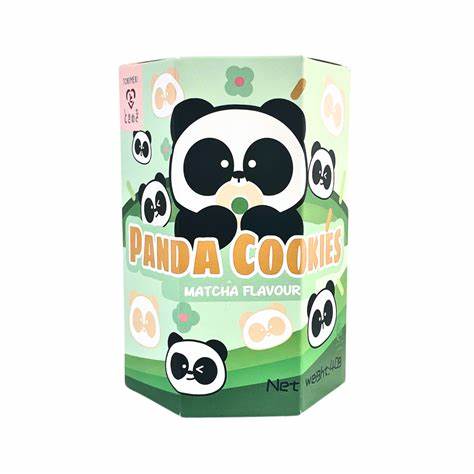 TOKIMEKI - panda cookies al gusto di matcha- 40g