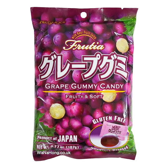 KASUGAI - caramelle gommose al gusto di uva rossa - 107g