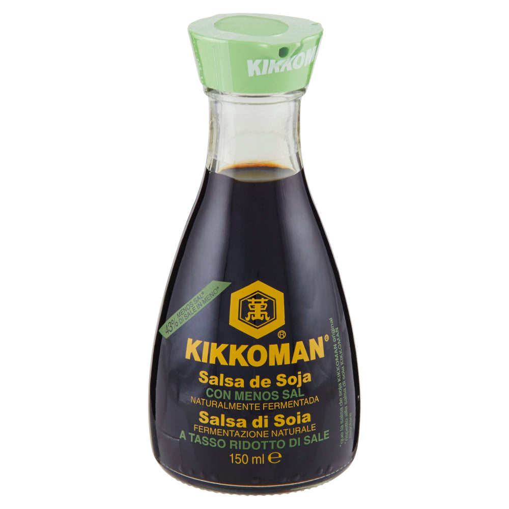 SALSA DI SOIA KIKKOMAN A RIDOTTO CONTENUTO DI SALE 150 ml