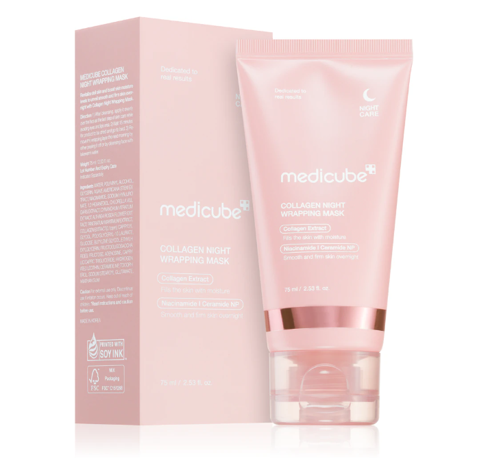 MEDICUBE COLLAGEN NIGHT WRAPPING MASK – MASCHERA NOTTE AL COLLAGENE 75ML