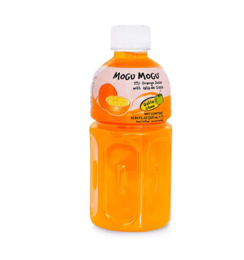 MOGU MOGU ORANGE 320ML – BEVANDA ALL’ARANCIA CON NATA DE COCO