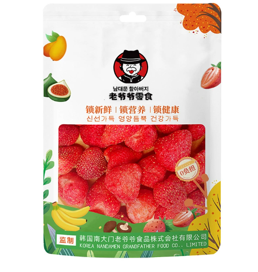 FRAGOLE LIOFILIZZATE SNACK COREANO 40G