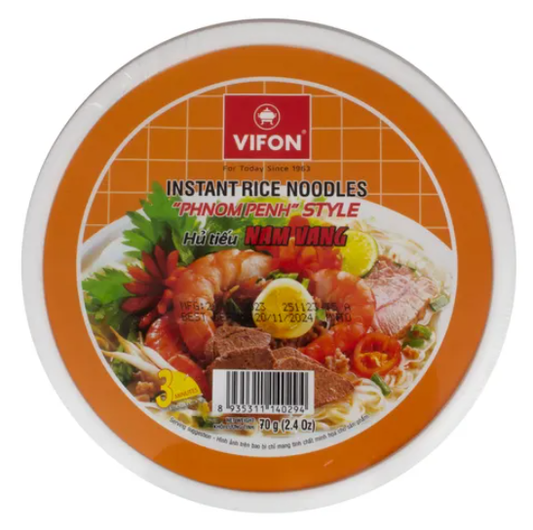 VIFON HU TIEU NAM VANG NOODLES DI RISO ISTANTANEI 70G
