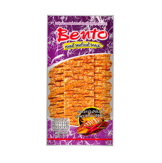 SNACK DI FRUTTI DI MARE MISTI  AL GUSTO DI CALAMARO GRIGLIATO PICCANTE - 20 G