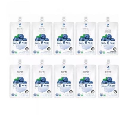 BEVANDA GELATINA DI KONJAC AL MIRTILLO - HALAL E GLUTEN FREE - 10 PZ X 150 ML