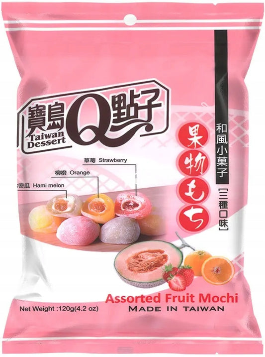 MOCHI A TRE GUSTI (MELONE,FRAGOLA,ARANCIA)120g