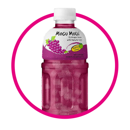 MOGU MOGU - bevanda analcolica al gusto di uva rossa con nata di cocco - 320ml