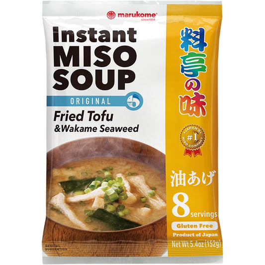 ZUPPA DI MISO ISTANTANEA CON TOFU FRITTO E ALGA WAKAME ,152 GR