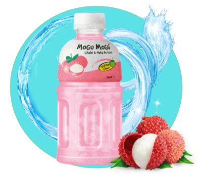 MOGU MOGU - bevanda analcolica al gusto litchi con nata di cocco - 320ml