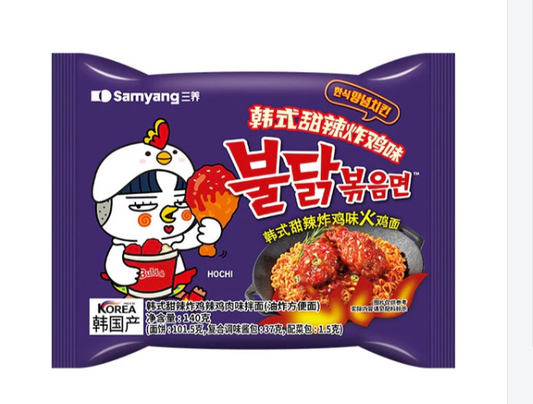 Buldak ramen al gusto di pollo fritto coreano - 140 g
