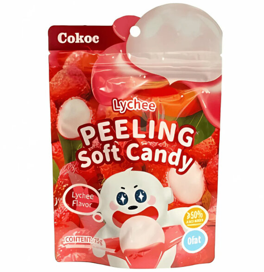 CARAMELLE GOMMOSE SBUCCIABILI GUSTO LYCHEE 75G