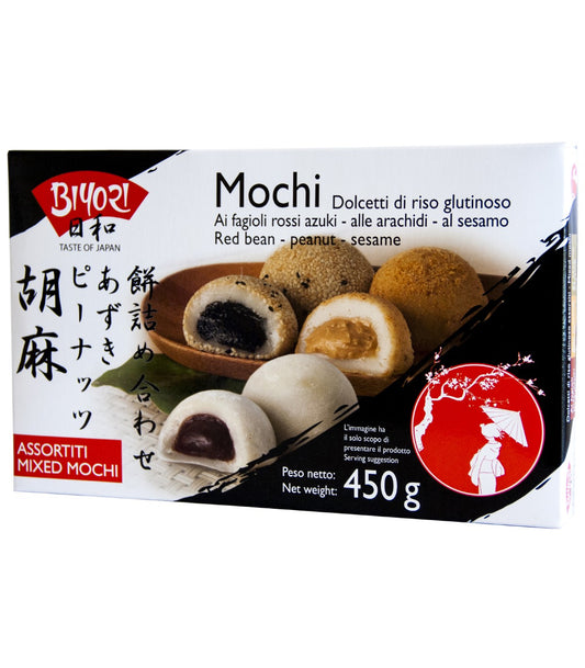 Mochi giapponesi gusti assortiti BIYORI 450g 15pz