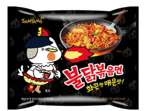 HOT CHICKEN RAMEN NOODLES COREANI INSTANTANEI SUPERPICCANTE 140 GR