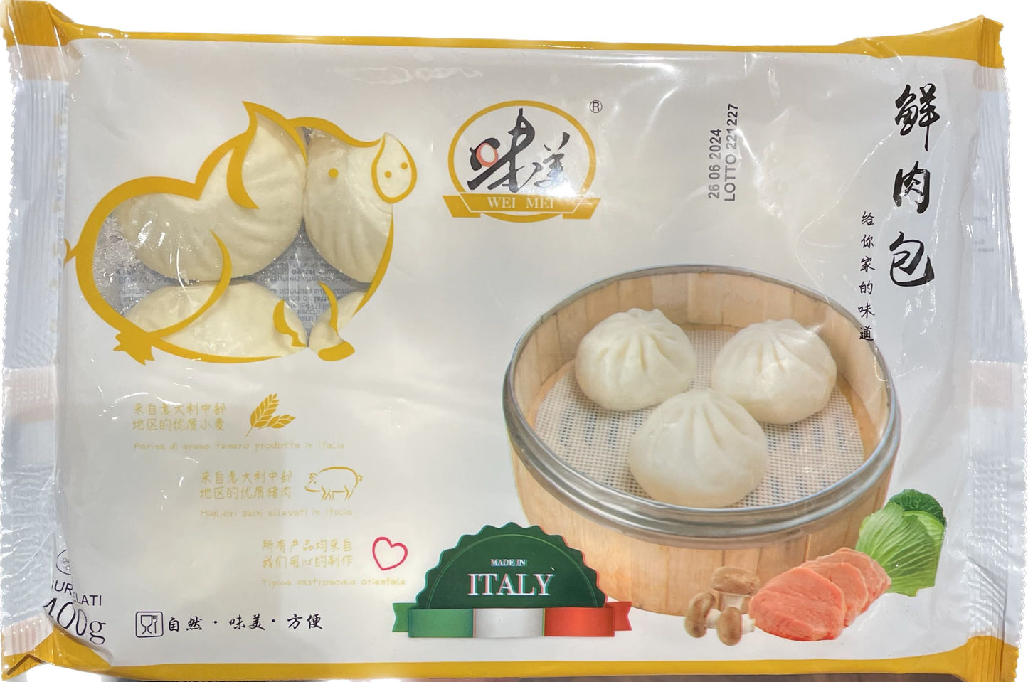 BAOZI CON RIPIENO DI MAIALE SURGELATI 400 GR